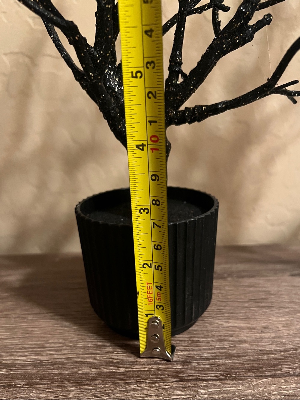 Target Bullseye Spooky Halloween Potted Trees Black Sparkle NWOT - Picture 4 of 5